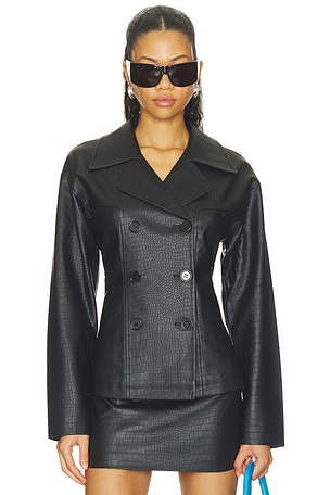 Caroline Faux Leather Jacket superdown