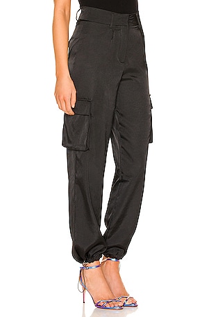 superdown Seleste Drawstring Jogger Pant in Black