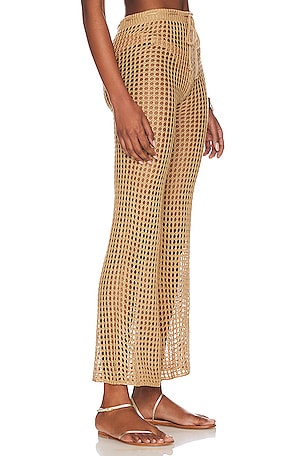 superdown Elektra Crochet Pant in Nude