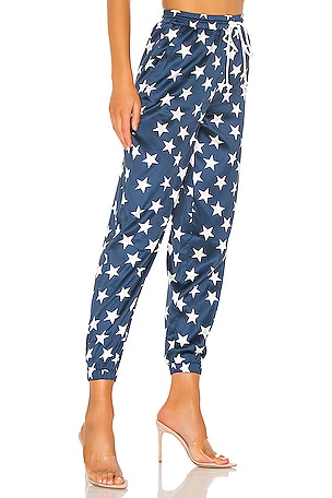 superdown Miranda Track Pant in Blue. Size XS. Also