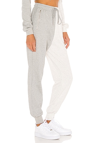 superdown Renna Two Tone Sweatpants in Grey