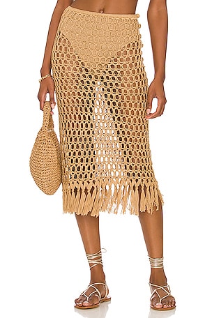 Misty Crochet Midi Skirt superdown