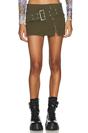 Cadha Belted Mini Skirtsuperdown$68