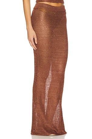 superdown Miranda Maxi Skirt in Chocolate