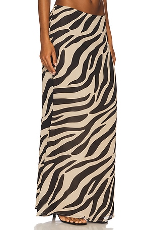superdown Nalani Maxi Skirt In Stripe in Black