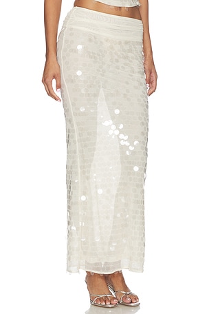superdown Quintessa Maxi Skirt in Cream