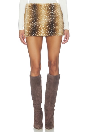 Eloise Faux Fur Mini Skirt superdown