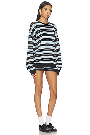 superdown Kylah Knit Short Set in Blue