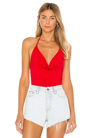 Nia Drape Front Bodysuit superdown