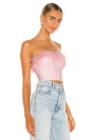 superdown Ramona Bustier Top in Blush