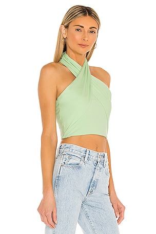 superdown Amelie Wrap Top in Mint