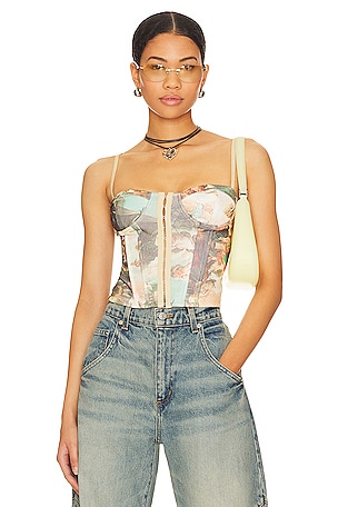 KAT THE LABEL Bowie Bustier in Lilac