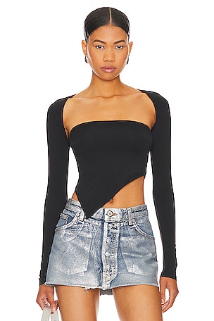 The Long Sleeve Corset: Jonathan Simkhai Standard Shay Rib Bustier Top, Corset  Tops Are Poised to Be the Silhouette of the Summer, and We Are Ready