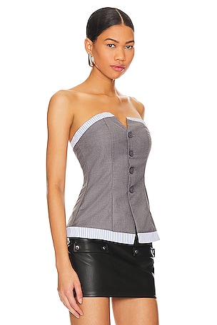 superdown Imogen Top in Grey. Size S. Also