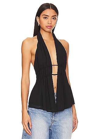 superdown Wren Top in Black