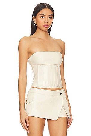 superdown Odessa Corset Top in Cream