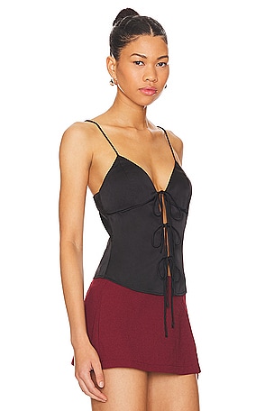 superdown Anahi Cami Top in Black