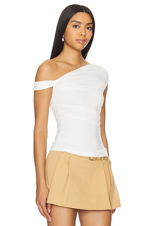 superdown x Maggie MacDonald Moxie Top in White