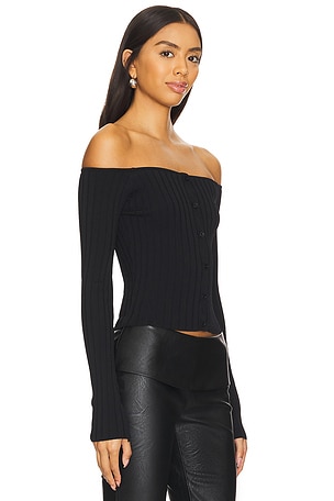 superdown Calypso Top in Black