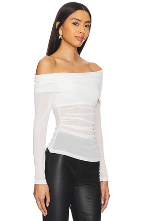 superdown Kami Off Shoulder Top in Ivory