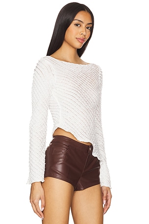 superdown Jayne Long Sleeve Top in White