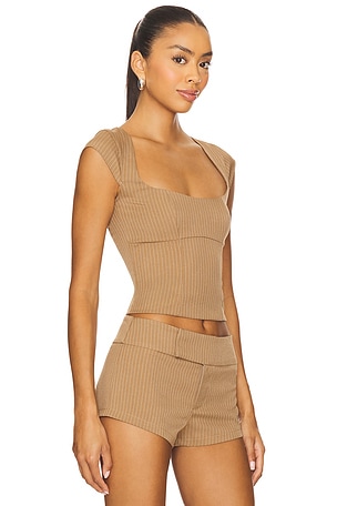 superdown Agnes Top in Brown