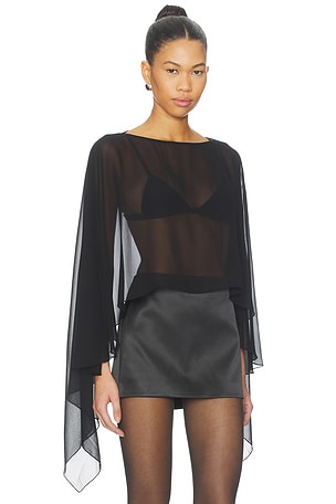 superdown Amaya Cape Top en Noir