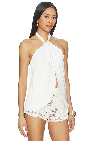 superdown Samantha Halter Top in White