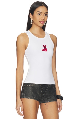 superdown Laylin Racerback Tank in White