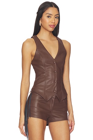 Karina Faux Leather Vest superdown