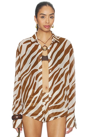 Emah Button Down Top superdown