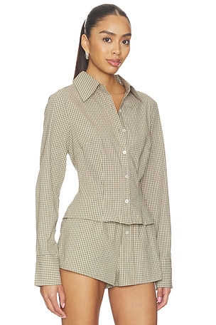 superdown Silas Button Down Top in Neutral