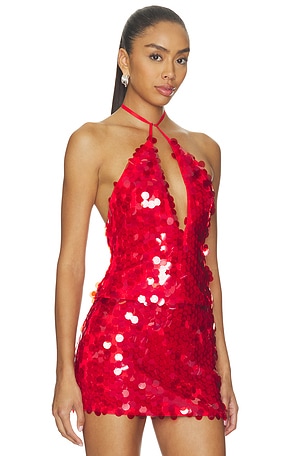 superdown Celia Halter Top en Rouge