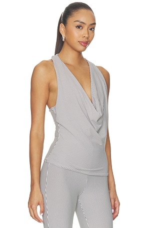 superdown Libbie Drape Top in Grey