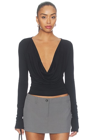 Dalton Cowl Neck Top superdown