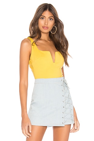 Cici Square Neck Bodysuit superdown