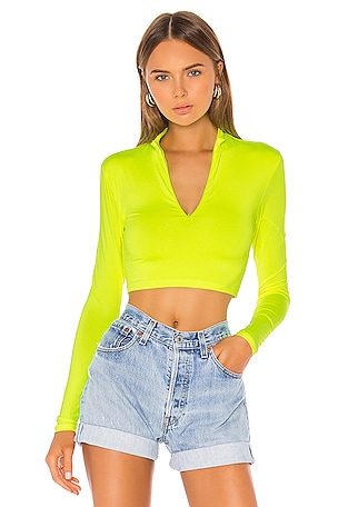 Nicky Zip Crop Top superdown