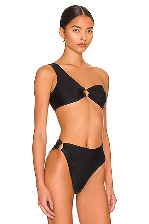 superdown Tyler Bikini Top in Black