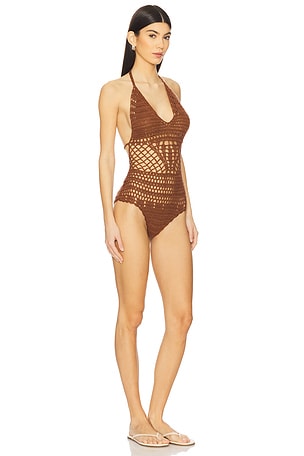 superdown Axella Sunsuit in Brown