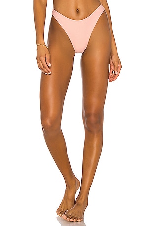 Product  Ribbed Vacay Bikini Bottom - Crystal Pink Bougainvillea