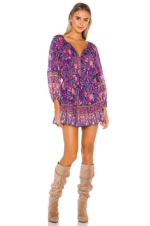 spell long sleeve dress Spell Swan Lake Tunic Dress Sage / M
