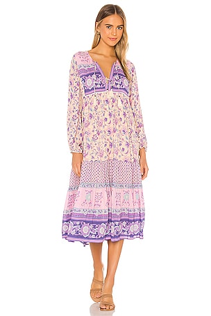 SPELL Portobello Road Boho Dress in Lavender | REVOLVE