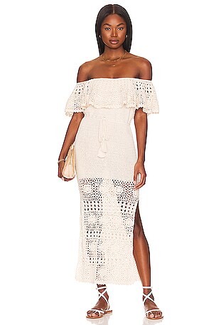 Iluka Crochet Midi Dress SPELL
