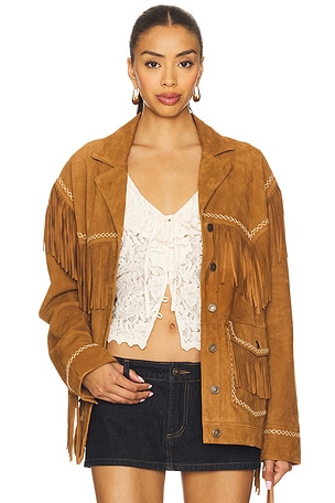 Fearless Heart Suede Fringe Jacket SPELL