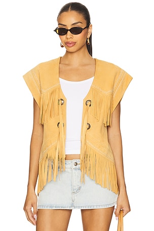 Fearless Heart Suede Fringe Vest SPELL