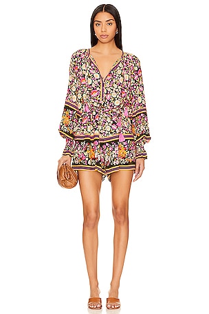 Free People x Revolve Atlas Quilted One Piece In Berry Combo in Berry Combo