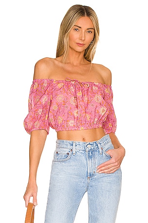 X REVOLVE Utopia Cropped Blouse SPELL