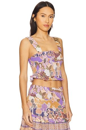 SPELL Dancing Valley Cami in Purple. Size XS. Also