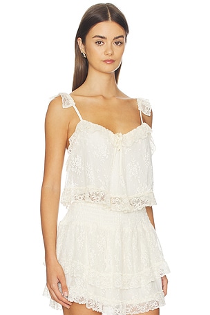 SPELL Labyrinth Lace Cami in Cream