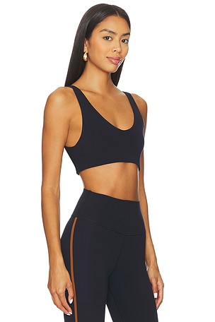 Splits59 Airweight Scoop Back Sports Bra in Navy